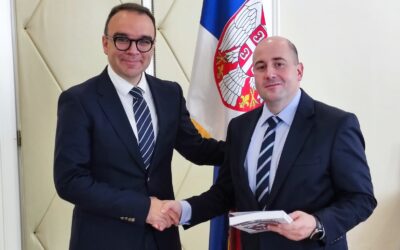 Козарев са амбасадором Врањешом
